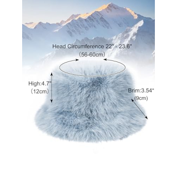 Fabulous LA CARRIE Faux Fur Bucket Hat for Winter