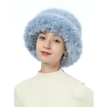 Fabulous LA CARRIE Faux Fur Bucket Hat for Winter
