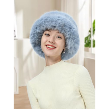 Fabulous LA CARRIE Faux Fur Bucket Hat for Winter
