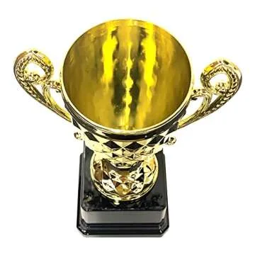 Express Medals Trophy Cup - Gold Trophy for Sport Tournaments, Competitions, Recognition or Award, 8 Inches Tall x 5 Inches Wide at The Handles.