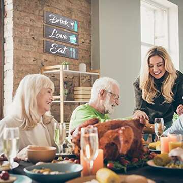 Rustic 3 Piece Kitchen Wall Decor Signs Set