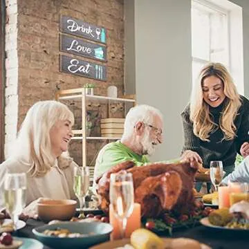 Rustic 3 Piece Kitchen Wall Decor Signs Set