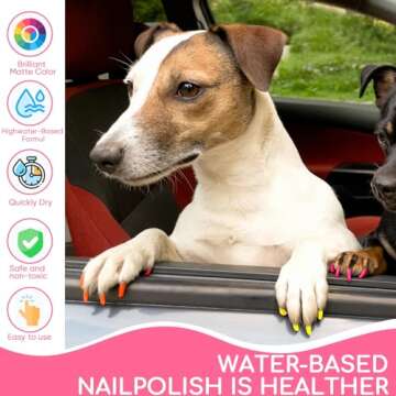 OLINGYOU 15 Colors Dog Nail Polish Pens Quick Dry, Pet Nail Polish Set for Dogs DIY Dogs Puppy Nails, Dog Safe Nail Polish Non Toxic, Odorless, Easy to Apply