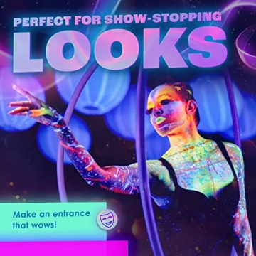 Neon Nights UV Body Paint Set Glow Under Blacklight 8 Colors