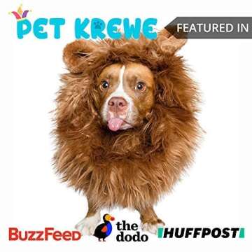 Pet Krewe Dog Lion Mane Costume for Small Dogs