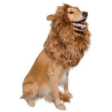 Pet Krewe Dog Lion Mane Costume for Small Dogs