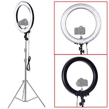 Neewer 18"Outer 14"Inner Un-dimmable Fluorescent Ring Light -75W 5500K for Portrait Photography, Youtube Video, Make-up, Selfie (Only Light)