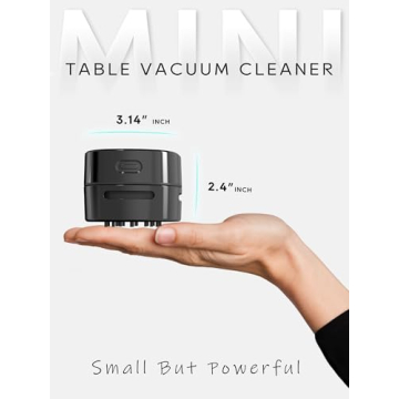 IGOKOTI Mini Desk Vacuum Cleaner - USB Rechargeable
