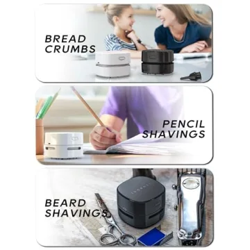 IGOKOTI Mini Desk Vacuum Cleaner - USB Rechargeable