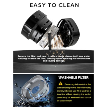 IGOKOTI Mini Desk Vacuum Cleaner - USB Rechargeable