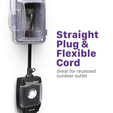 Fosmon Waterproof Outdoor Light Timer for Heavy Duty Use