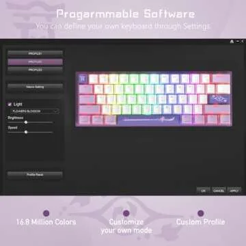 Womier WK61 Mechanical RGB 60% Keyboard - Stylish & Customizable
