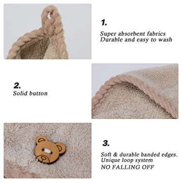 Learja Hair Towel Wraps - Fast Dry Microfiber for All Hair Types