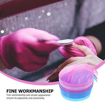 HEALLILY 4Pcs Manicure Bowls for Perfect Nail Soaking