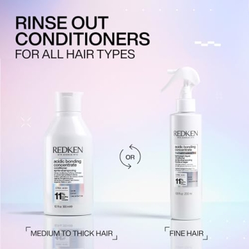 Redken Bonding Lightweight Liquid Conditioner for Damaged Hair Repair | Volumize & Condition | Acidic Bonding Concentrate | Sulfate-Free Spray Conditioner | For Fine or Thin Hair | 6.76 Fl Oz