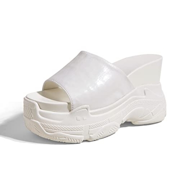 K KIP WOK High Heel Wedge Sandals for Women - Stylish Summer Tourist Slippers