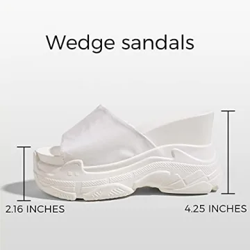 K KIP WOK High Heel Wedge Sandals for Women