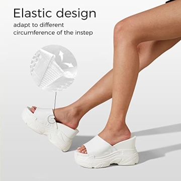 K KIP WOK High Heel Wedge Sandals for Women