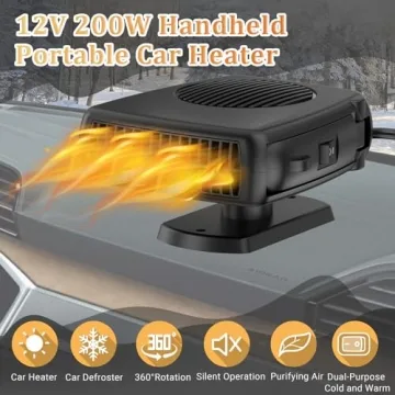 Car Heater 12V 200W - Portable Automotive Heater & Defroster