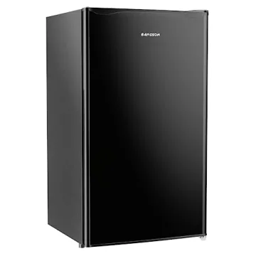 BANGSON Mini Fridge with Freezer - 3.2Cu.Ft Black