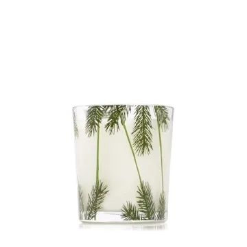 Thymes Frasier Fir Heritage Candle with Pine Needle Design
