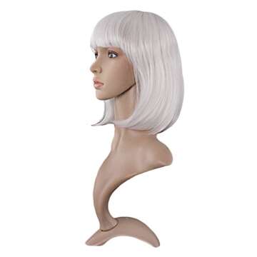 MapofBeauty 12 Inch Bob Wig - Stylish & Versatile for All Occasions