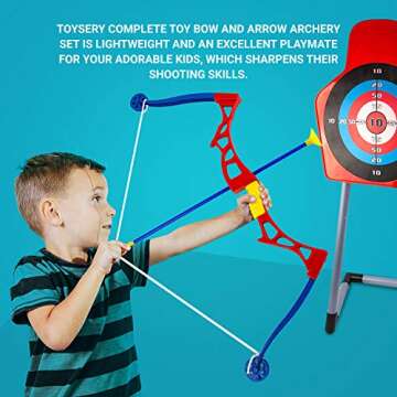 Fun Toysery Bow and Arrow Toy Set for Kids – Perfect for Outdoor Fun!