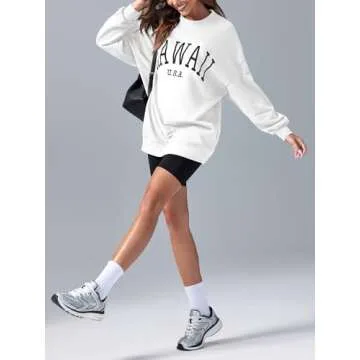 Women’s Oversized Sweatshirt HAWAII USA Crewneck - Stylish Comfort