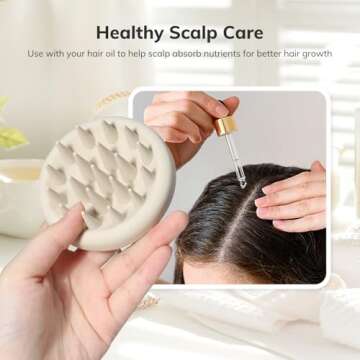Sndyi Silicone Scalp Massager for Effective Hair Care