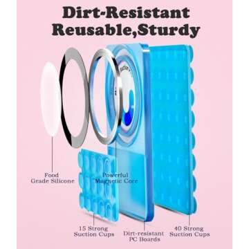 BBD Silicone Suction Phone Case Mount for Hands-Free Filming