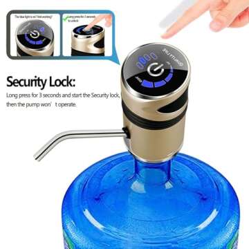 Portable Water Pump for 5 Gallon Jugs with USB Recharge