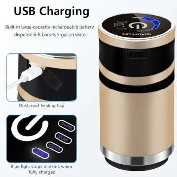 Portable Water Pump for 5 Gallon Jugs with USB Recharge