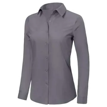 Ruisin Women’s Button Down Shirts - Elegant & Versatile Workwear Blouses