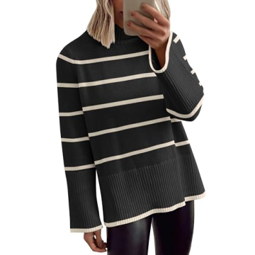 Chic and Cozy ANRABESS Oversized Turtleneck Sweater for Fall