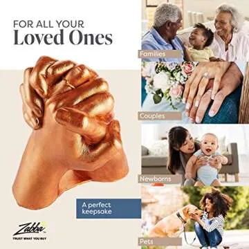 Hand Casting Kit Couples - Hand Mold Kit Couples, Wedding Engagement Gifts for Couples Husband Wife, Girlfriend Boyfriend