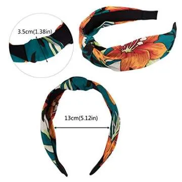 VELSCRUN 12 Pcs Knotted Headbands - Stylish Comfort