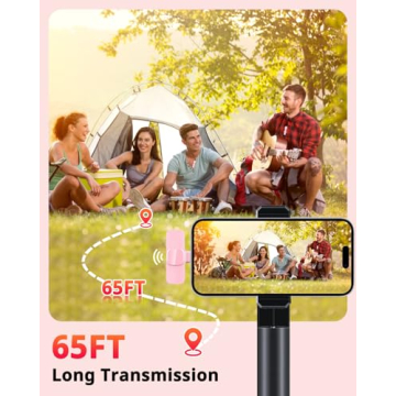 Stylish KoXeetech Pink Mini Wireless Microphone for Creators