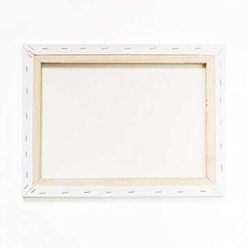 Pre Stretched Cotton Canvas, 8x10 Inch | 10 Pack of Triple Primed Blank White Artists Canvases | Art Supplies for Painting, Acrylics, and Oil Paint | Value Set