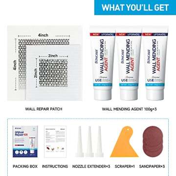 BONCART Drywall Repair Kit for Wall Cracks and Holes