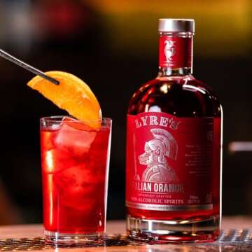 Lyre's Italian Orange Premium Non Alcoholic Spirits, Mocktails & Nonalcoholic Drinks, Aperitivo Styl...