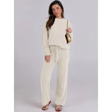 ANRABESS Fuzzy Fleece Lounge Set for Chic Comfort