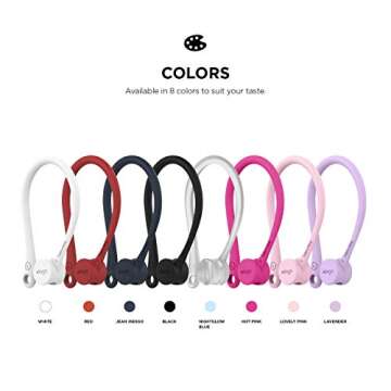 elago Ear Hooks Designed for AirPods Pro & 3, 2, 1, Anti-Slip Earbud Accessories, Comfortable Fit, Ergonomic Design, Durable TPU Construction, Perfect for Exercising [Lovely Pink]