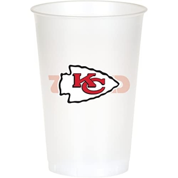 Trendware Kansas City Chiefs Plastic Cups - 24 Pack, 20 oz Cups