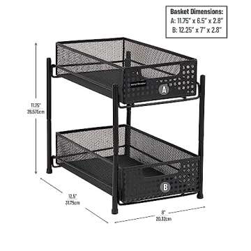 Mind Reader Sliding Drawer Organizer for Home & Office