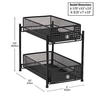 Mind Reader Sliding Drawer Organizer for Home & Office