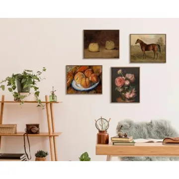 Pinetree Art Vintage Horse Framed Canvas Wall Art