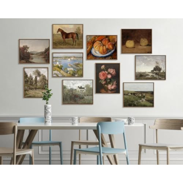 Pinetree Art Vintage Horse Framed Canvas Wall Art