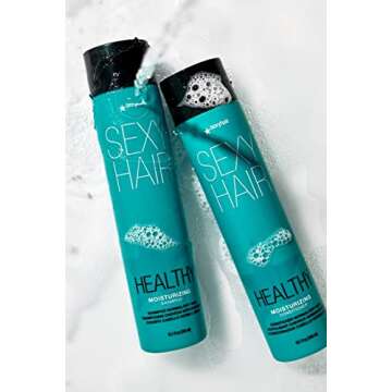 SexyHair Healthy Moisturizing Shampoo, 10.1 Oz | Moisture, Slip, Detangling, and Shine | SLS and SLES Sulfate Free | All Hair Types