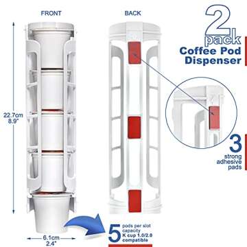 STORAGENIE Coffee Pod Holder - Compact Keurig Storage Solution