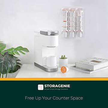 STORAGENIE Coffee Pod Holder - Compact Keurig Storage Solution
